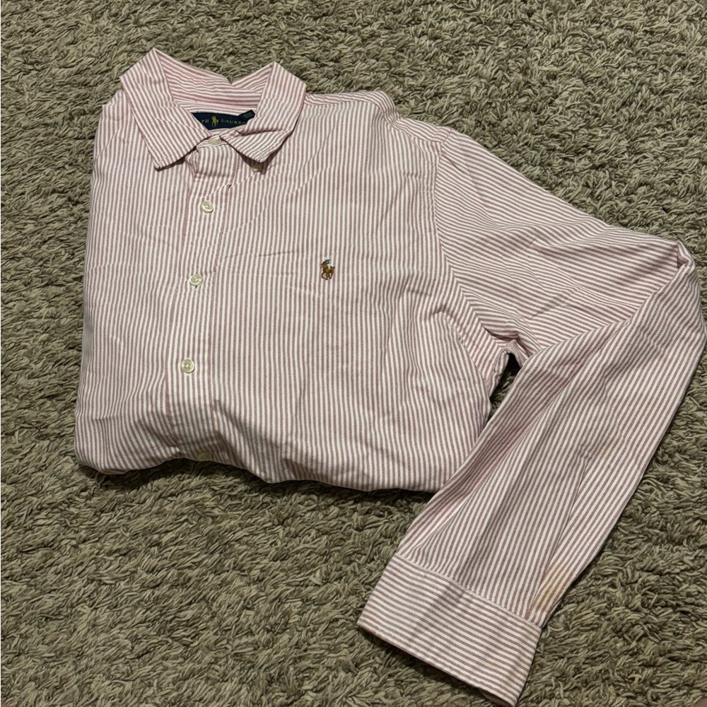 Ralph Lauren Red Casual Button Down Shirt